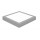 Downlight panel Cuadrado LED Superficie Plata 25W Blanco Cálido